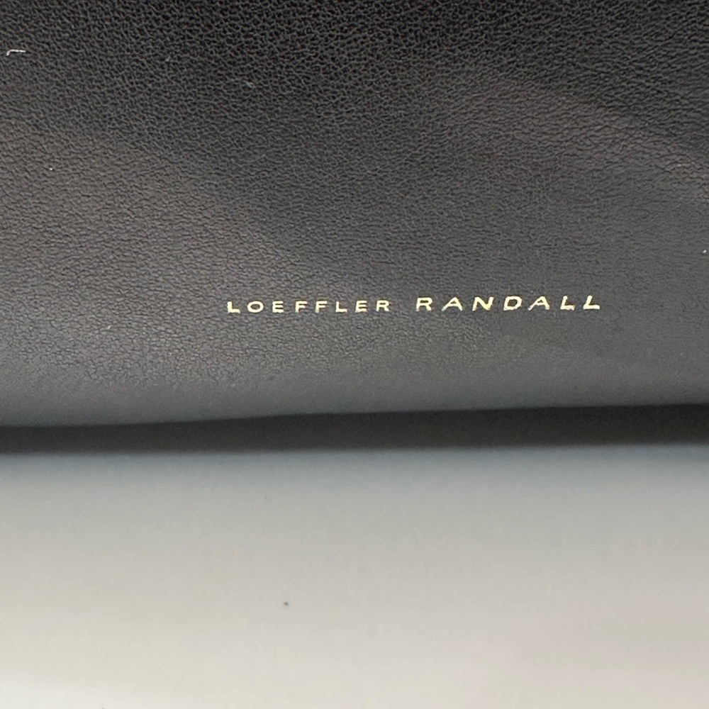 Loeffler Randall Joana Black Ruffled Leather Frame Shoulder Handle Bag - Picture 2 of 9